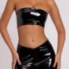 Bralet bandeau de vinilo Jadis en negro