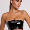 Bralet bandeau de vinilo Jadis en negro