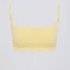 Bralette de cuello cuadrado en color limón