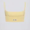 Bralette de cuello cuadrado en color limón