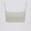 Bralette de cuello cuadrado en gris claro