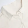 Camisa oversize de popelín de algodón Lerici en blanco