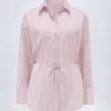 Camisa oversize Lerici con rayas rosas