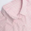 Camisa oversize Lerici con rayas rosas