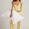 Camiseta de pijama tipo camisola Isalie de modal en amarillo pastel