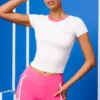 Camiseta estampada en blanco