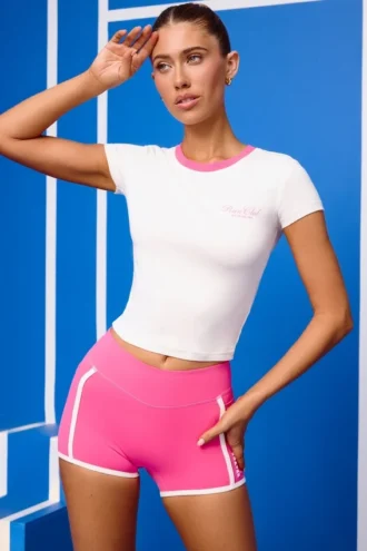 Camiseta estampada en blanco