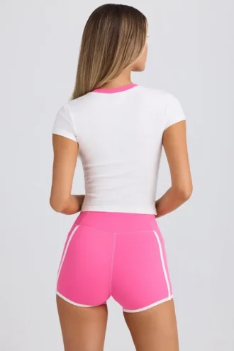 Camiseta estampada en blanco