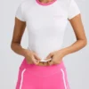 Camiseta estampada en blanco