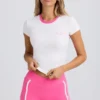 Camiseta estampada en blanco