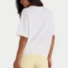 Camiseta oversize de jersey de algodón en blanco