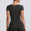 Camiseta sin costuras Super Sculpt en color ceniza