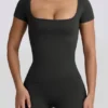 Camiseta sin costuras Super Sculpt en color ceniza