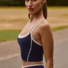 Camiseta sin mangas con capas Soft Active en azul marino clásico