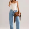 Camiseta sin mangas con cuello redondo de modal de Ailany en color marfil