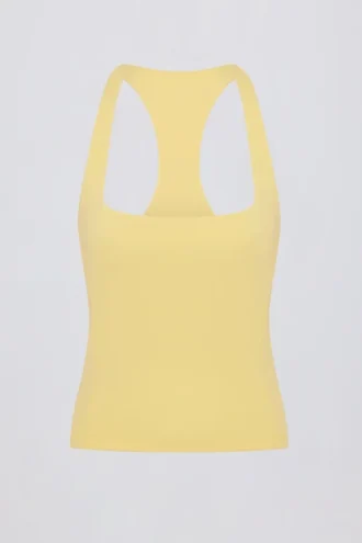 Camiseta sin mangas con espalda nadadora Soft Active en color limón