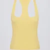 Camiseta sin mangas con espalda nadadora Soft Active en color limón