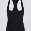 Camiseta sin mangas con espalda nadadora Soft Active en negro