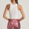 Camiseta sin mangas con espalda nadadora Velle Modal en blanco