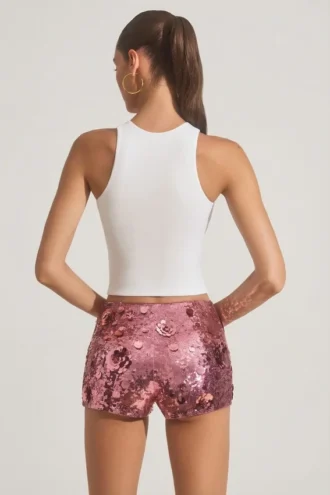 Camiseta sin mangas con espalda nadadora Velle Modal en blanco