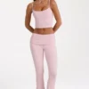 Camiseta sin mangas corta de modal en color rosa palo