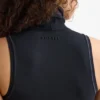 Camiseta sin mangas de cuello alto Soft Active en negro