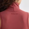 Camiseta sin mangas de cuello alto suave en color óxido