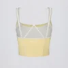 Camiseta sin mangas Soft Active con capas en amarillo suave