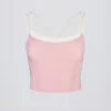 Camiseta sin mangas Soft Active con capas en rosa empolvado