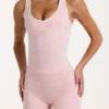 Camiseta sin mangas Soft Active en color rosa jaspeado