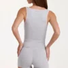Camiseta sin mangas Soft Active en gris jaspeado