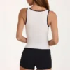 Camiseta sin mangas Soft Active en marfil