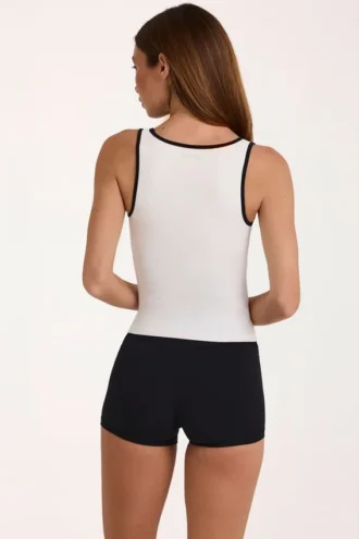Camiseta sin mangas Soft Active en marfil