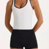 Camiseta sin mangas Soft Active en marfil