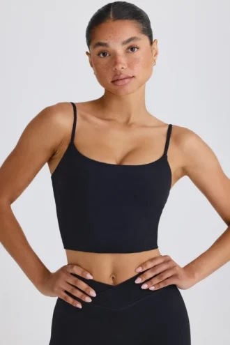 Camiseta sin mangas Soft Active en negro