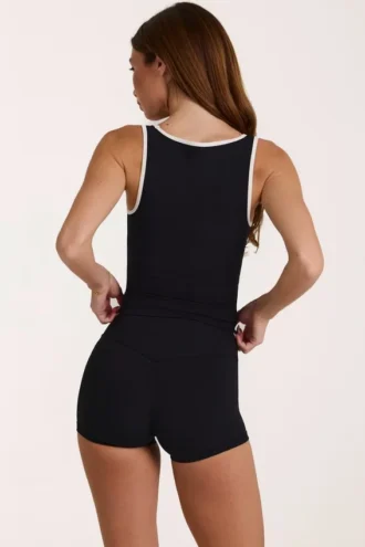 Camiseta sin mangas Soft Active en negro