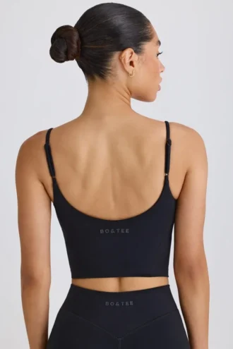 Camiseta sin mangas Soft Active en negro