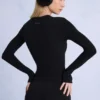 Camiseta térmica de manga larga en negro