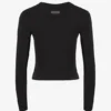 Camiseta térmica de manga larga en negro