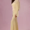 Capa de gasa Velina en amarillo mantequilla