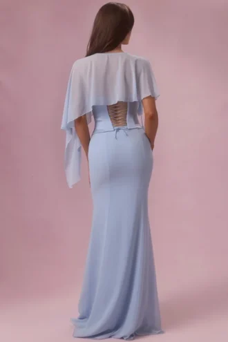 Capa de gasa Velina en azul polvo