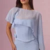 Capa de gasa Velina en azul polvo