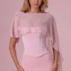 Capa de gasa Velina en rosa palo