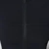 Chaqueta con cremallera de manga larga en negro