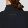 Chaqueta con cremallera de manga larga en negro