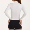 Chaqueta con cremallera Soft Active en marfil
