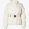 Chaqueta de esquí oversize impermeable con cinturón en color Ice