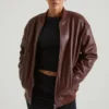 Chaqueta de piel sintética Maple en marrón