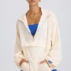 Chaqueta deportiva oversize en blanco