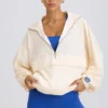Chaqueta deportiva oversize en blanco
